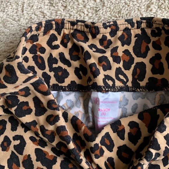 Lot Of 2 Biker Shorts Animal Print & Camo size spandex small and XS - Picture 4 of 6